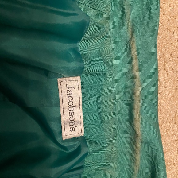 Vintage 70s green twill Jacobson’s cropped blazer size 10 work wear womens wear - Picture 10 of 10